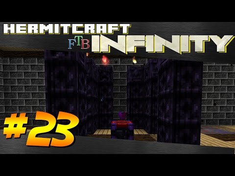 Minecraft Hermitcraft FTB Infinity - Ep 23 - Osmotic Enchanter and Dragon Fight