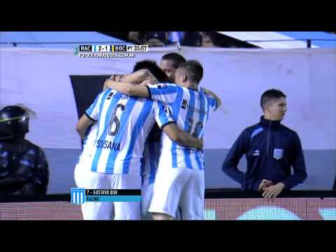 Gol de Bou. Racing 2 - Boca 1. Fecha 28. Primera División 2015. FPT.