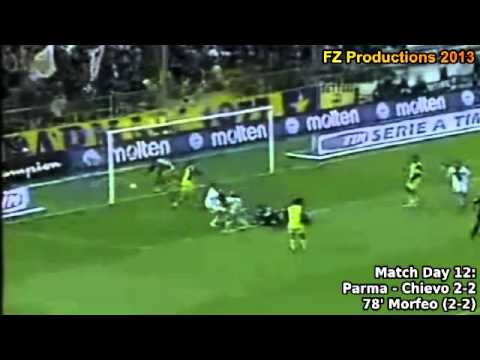 Serie A 2004-2005, day 12 Parma - Chievo 2-2 (Morfeo goal)