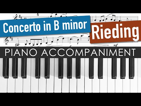 Rieding Concerto Op. 35 in B-minor 1. Movement, Piano Accompaniment, Violin Sheet Music, var. Tempi