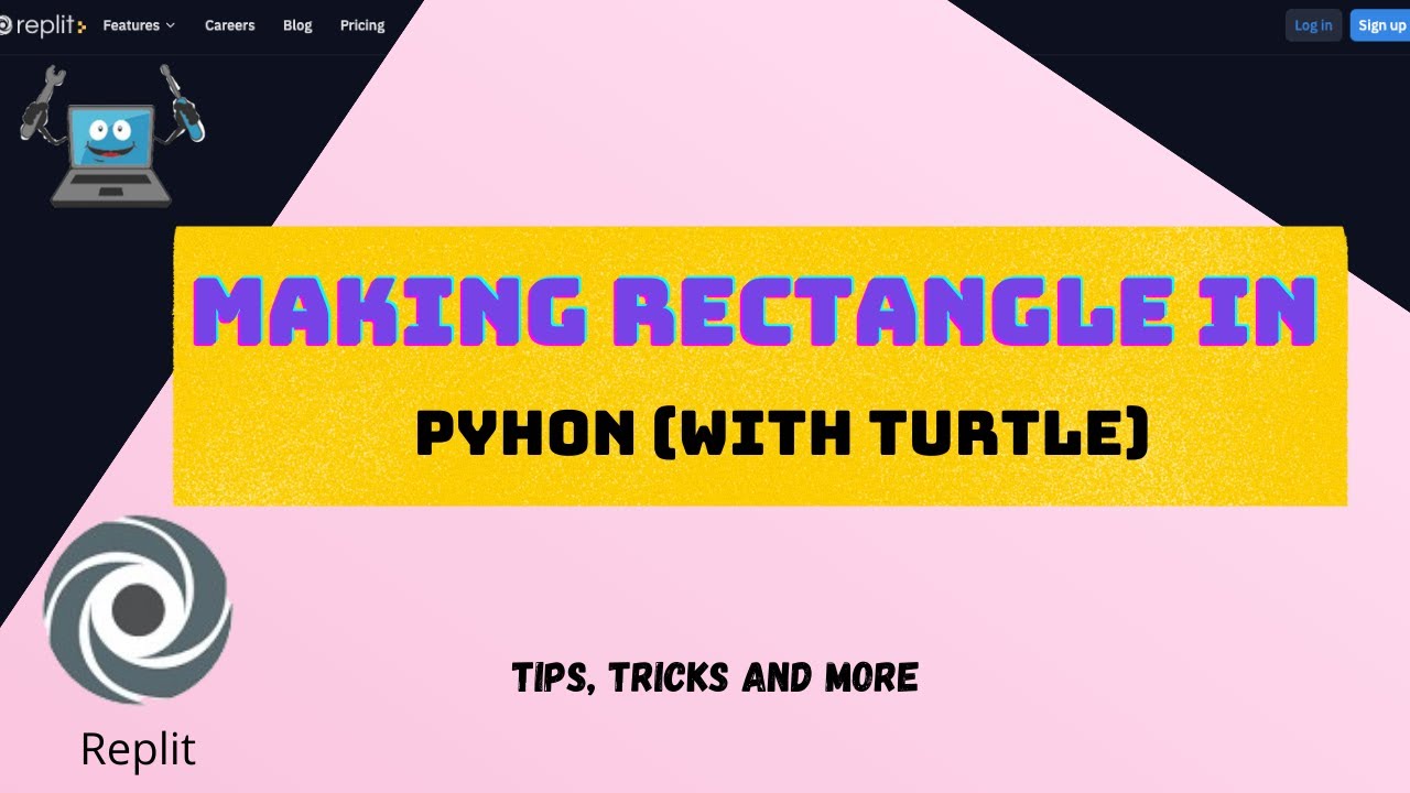Making rectangle in python (with turtle) | Replit | Python | Tips, Tricks and more