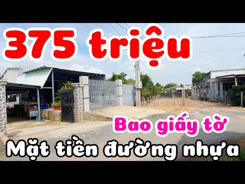 Bán 2 lô đất 375 và 395 triệu đường nhựa có thổ cư ở Phước Thạnh Tây Ninh Gò Dầu cũ cách TPHCM 50km