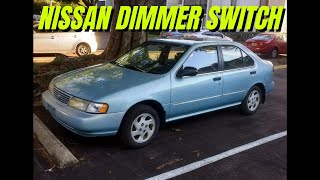 How to Fix Dimmer Switch on 90's Nissan Sentra 200SX Altima Maxima