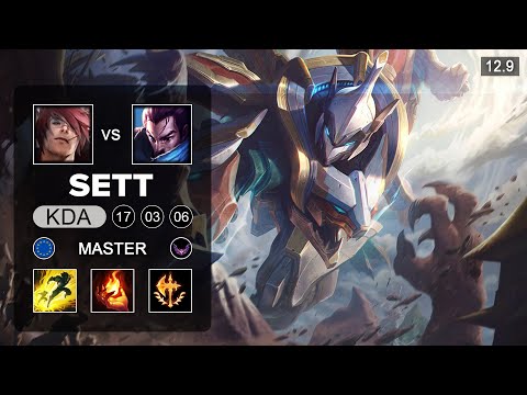 Sett vs Yasuo Top - EUW Master - Patch 12.9 Season 12