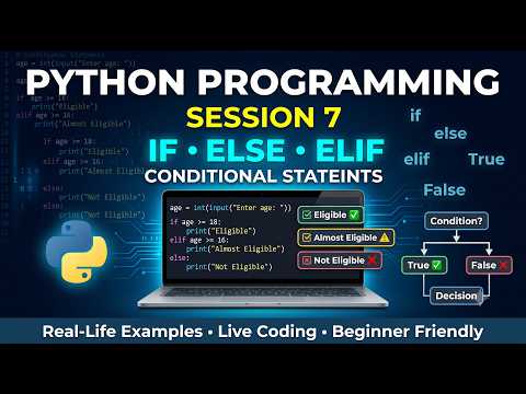 Python Programming For Beginners Session 7 If Else Elif Statements In Python