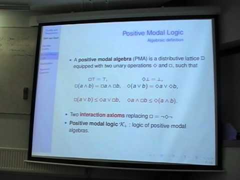 Sam van Gool: "Discrete duality for downset lattices and their residuated operations"
