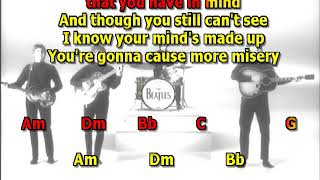 Think For Yourself Beatles best karaoke instrumental lyrics chords