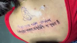 Lord shiva tattoo with mantra #shivatattoo #mahakal #tattoo