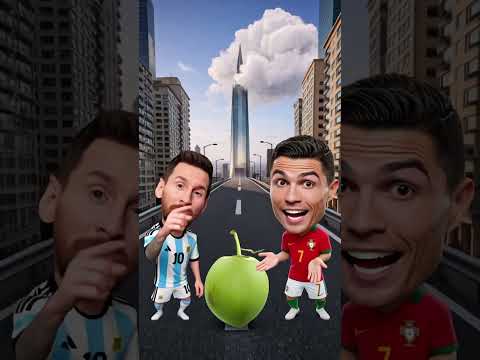 Ronaldo dan Messi minum air kelapa #ronaldo #messi
