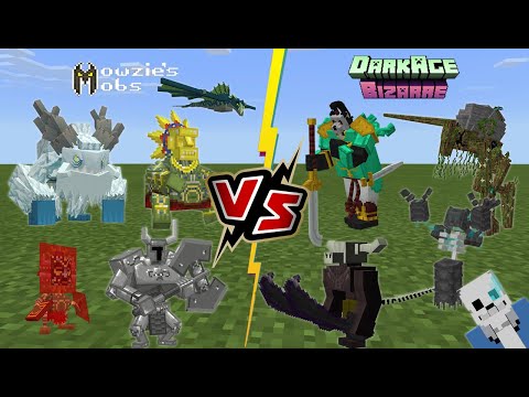 CoolFire Gaming - Mowzie's Mobs VS DarkAge Bizarre BOSS BATTLE (Minecraft PE)