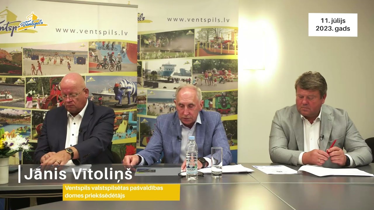 VIDEO: Ventspils valstspilsētas pašvaldības domes vadība par atbalstu mājokļu pieejamībai – 11.07.2023.