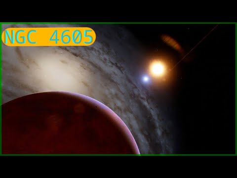 NGC 4605 in space engine - ursa major constellation