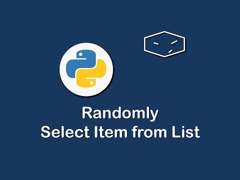 randomly select item from list in python 😀