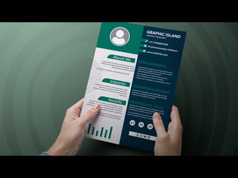 Resume/CV Design || Professional Resume Design in Illustrator Video