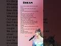 LISA Dream Lyrics Lisa Dream BLACKPINK Newsong Kpop Love Song Lalisa