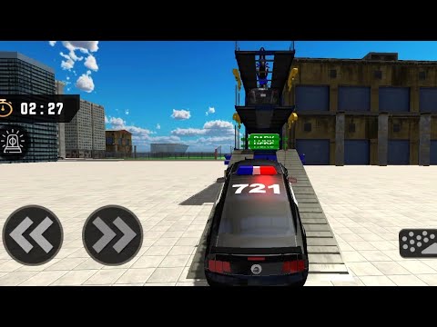 US Police Car Transporter Trailer Truck Driver 3D - Android Gameplay