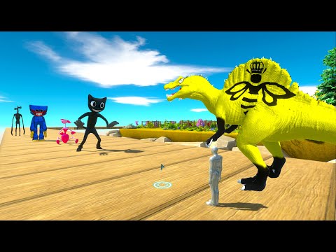 BUMBLEBEE SPINOSAURUS and FPS AVATAR RESCUE MISSION DEATH RUN - ARBS