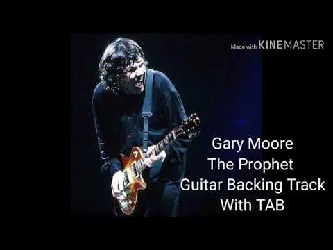 The Prophet - Gary Moore - Guitar Backing Track  With Tablature (TAB) Video Aula Tutorial