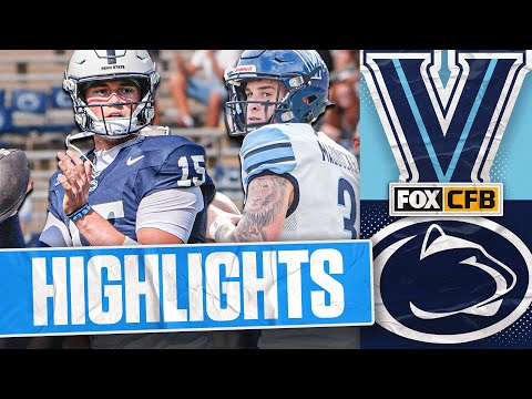 Villanova Wildcats vs. No. 2 Penn State Nittany Lions Highlights | FOX College Football