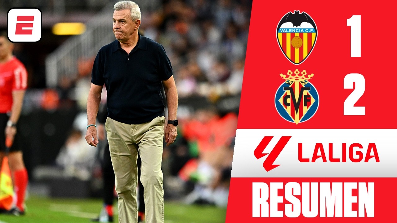 VASCO AGUIRRE SUFRE PRIMERA DERROTA al frente del VALENCIA tras REMONTADA del VILLARREAL | La Liga