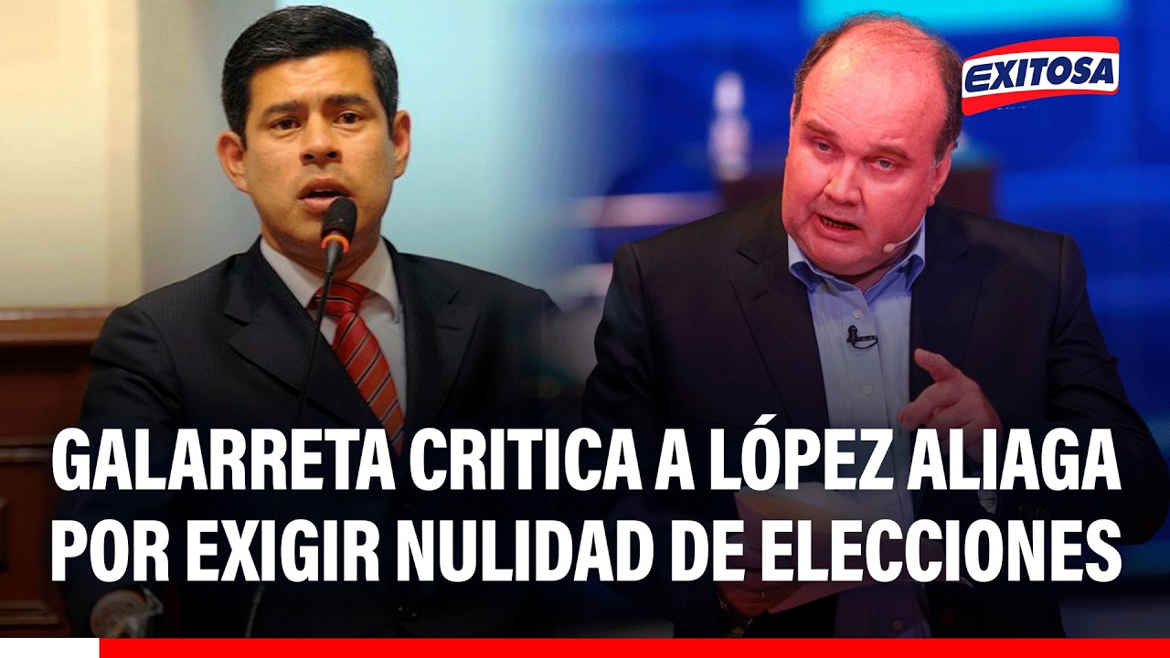 🔴🔵 Luis Galarreta critica a López Aliaga por exigir nulidad de elecciones