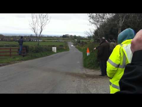 Circuit of Ireland 2012 stage 11 flat out down straight
