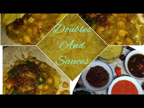 how to make doubles and channa and different sauces