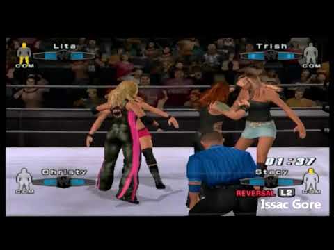 Smackdown vs Raw 2006  Lita & Christy Hemme vs Trish Stratus & Stacy Keibler