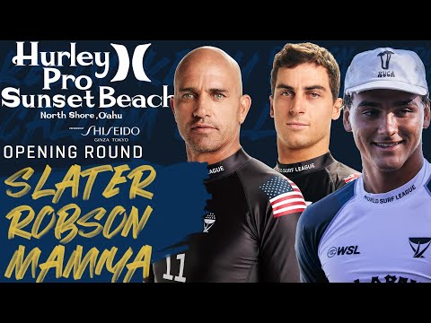 K.Slater, B.Mamiya, C.Robson Hurley Pro Sunset Beach - Opening Round Heat 3
