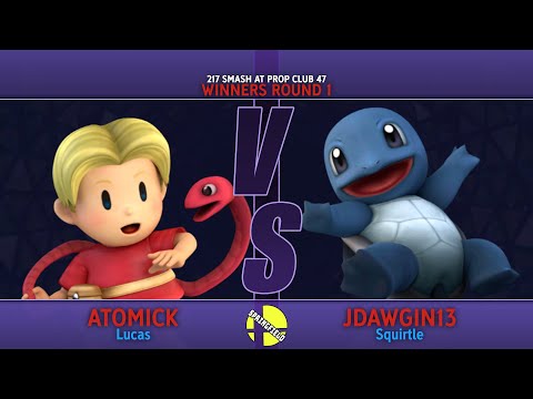 atomick(Lucas, Kirby, Ivy) vs Jdawgin13(Squirtle, Marth) -217 Smash at Prop Club 47 -Winners Round 1