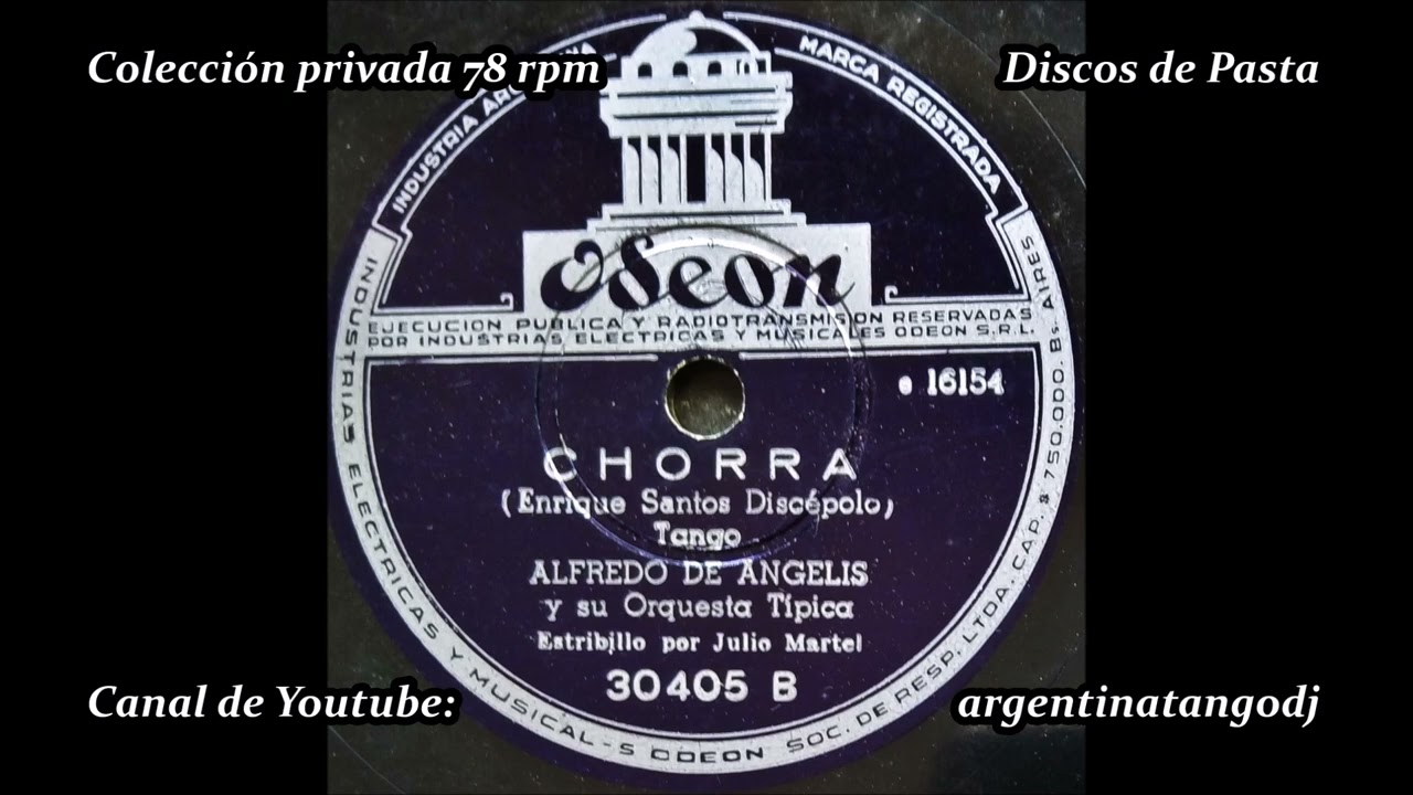 ALFREDO DE ANGELIS &JULIO MARTEL: CHORRA - TANGO
