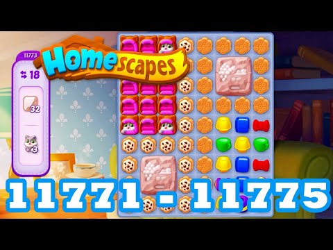 Homescapes Level 11771 - 11775 HD 3 - match puzzle Gameplay | android | IOS | 11772 | 11773 | 11774