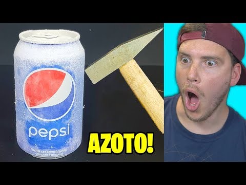 AZOTO LIQUIDO vs PEPSI!! - PROVA A NON DIRE WOW