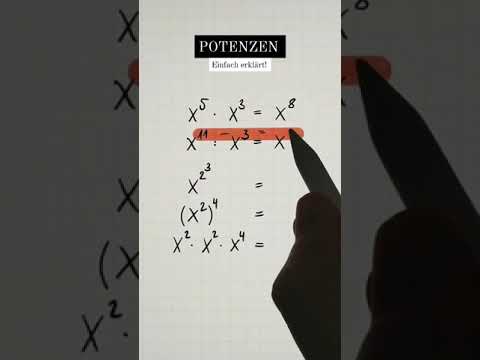 HAST DU DAS GEWUSST? | EINIGE POTENZGESETZE | by Mathe Mo #shorts