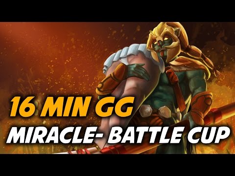 Miracle- Battle Cup 16 Min GG Dota 2