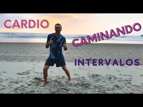 Ejercicios de cardio Hiit caminando en casa en intervalos para bajar de peso para principiantes