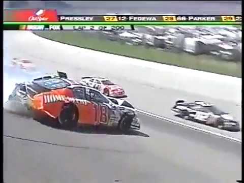 [NASCAR2] Texas2004 Yeley Raines Schuler Big Crash