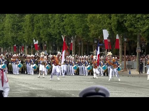Indonesian troops are guests of honour at Bastille Day parade in Paris