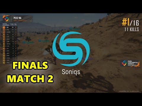 Soniqs TGLTN, Shrimzy, Hwinn & M1me - PUBG Continental Series 2 - NA FINALS - MATCH 2