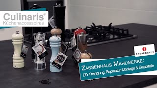 Culinaris zeigt: Zassenhaus Mahlwerke: DIY Reinigung, Reparatur, Montage & Ersatzteile