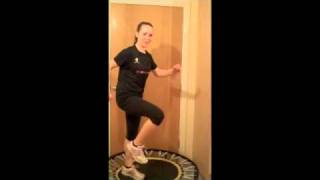 Low impact, high intensity Sprint intervals on a mini trampoline