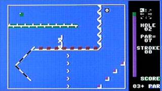 Crazy Golf on Commodore C16 vintage home computer. Gameplay & Commentary