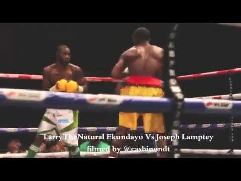 BOXING Larry Ekundayo vs Joseph Lamptey clips filmed by @cashinondt