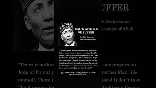 UNITE WITH ELIJAH MUHAMMAD OR SUFFER: Separation Or Death