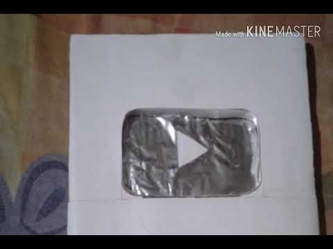 paper cardboard youtube button