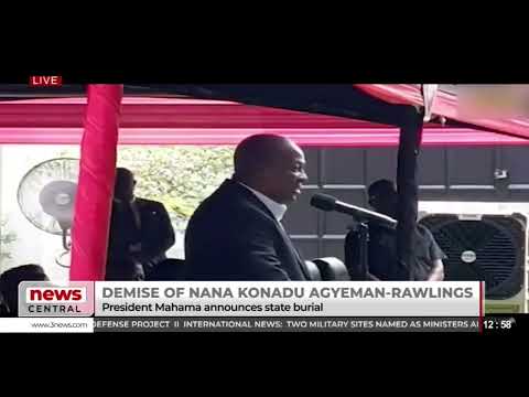 John Mahama assures full state burial for late Nana Konadu Agyeman-Rawlings, hailing her legacy