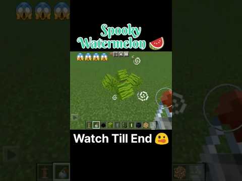 Spooky Floating Watermelon in Minecraft PE 1.20 Update