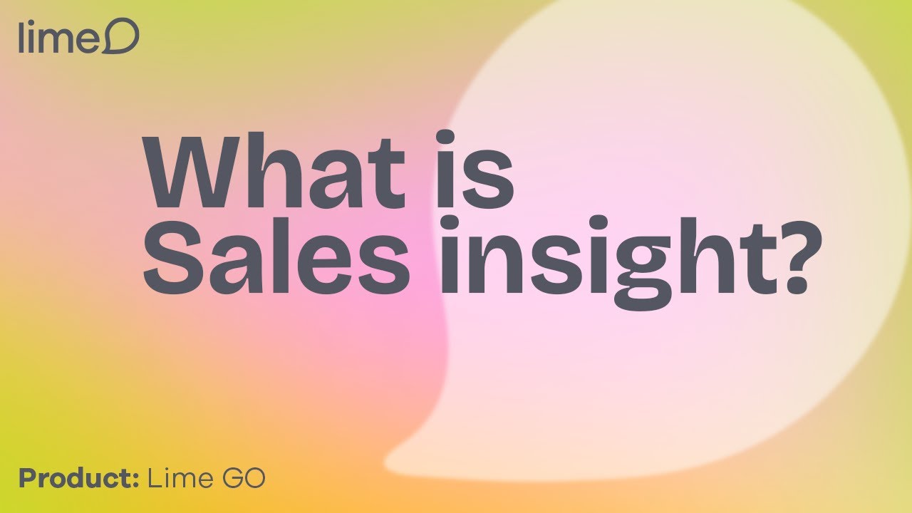 How to Go - What is Sales Insights