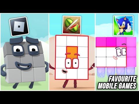 Numberblocks and their Favourite Mobile Games