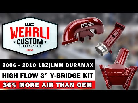 WCFab 2006 - 2010 LBZ / LMM Duramax High Flow 3\" Y Bridge Kit